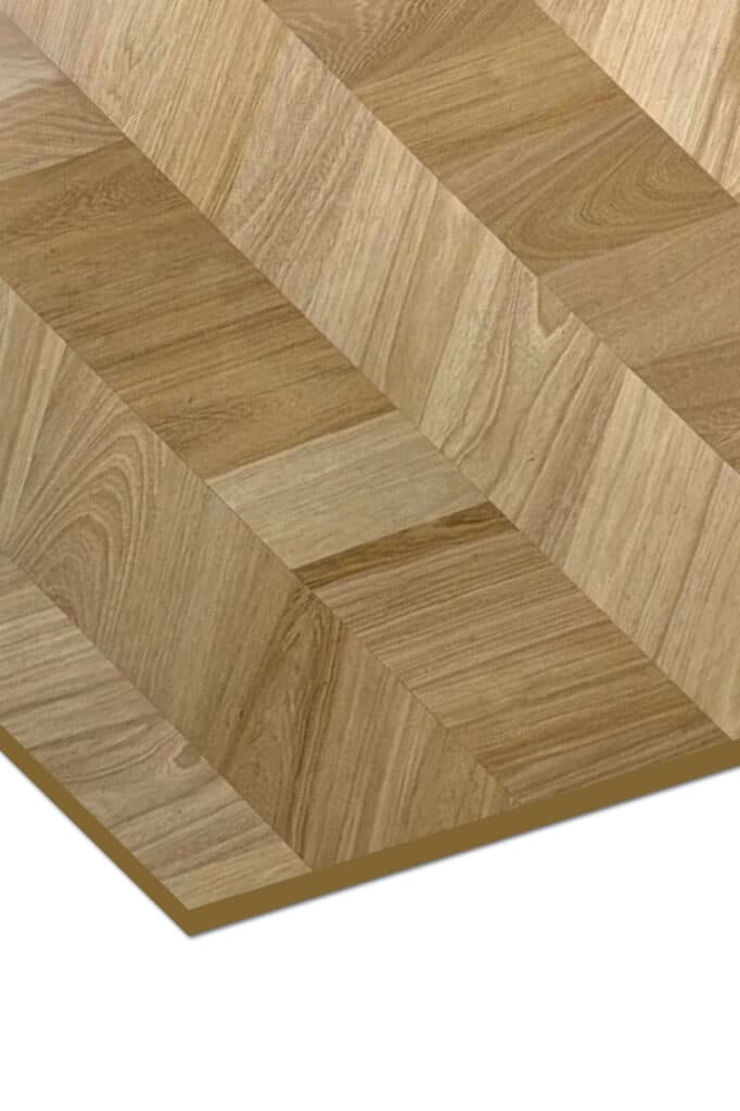 Chevron veneer — American Walnut