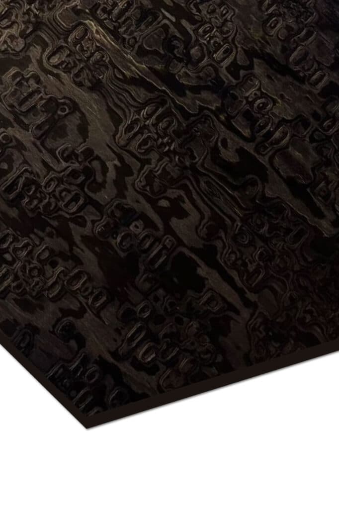 Metallic veneer — Copper Ash Burl