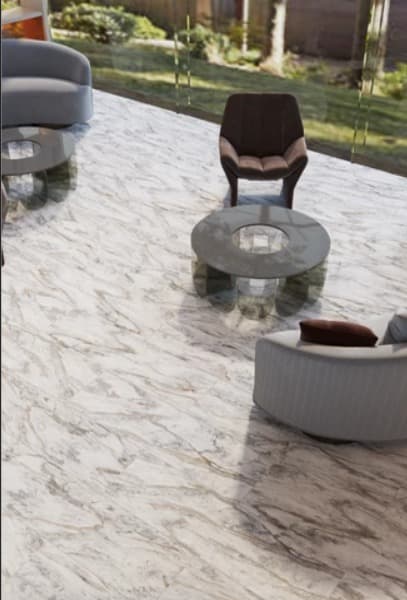Marble-Effect Terrace