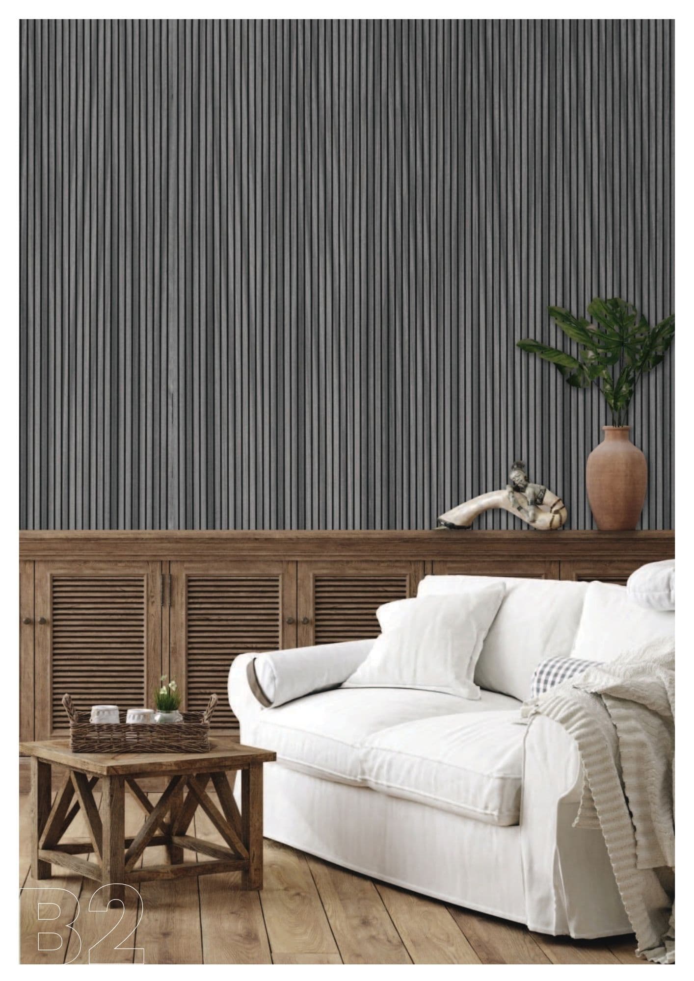 Fluted Wall Panel — Finish B2