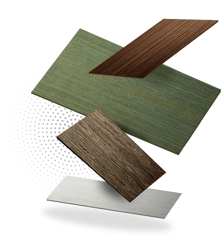Hybrid veneer artwork